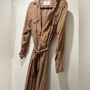 ACACIA Sahara Animal Print long sleeve dress